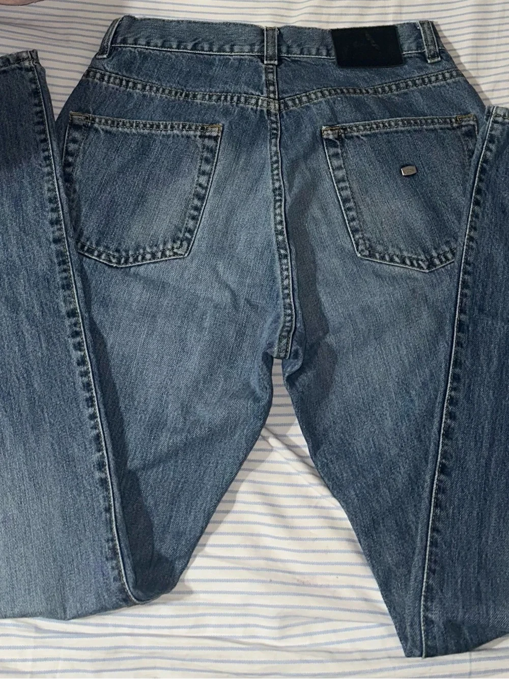 Lacoste Men's Straight Jeans in Blue Wash